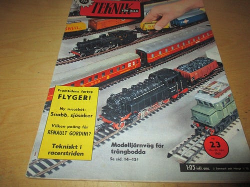 TEKNIK FÖR ALLA NR 23 1960. RENAULT GORDINI, MODELLJÄRNVÄG , M.M