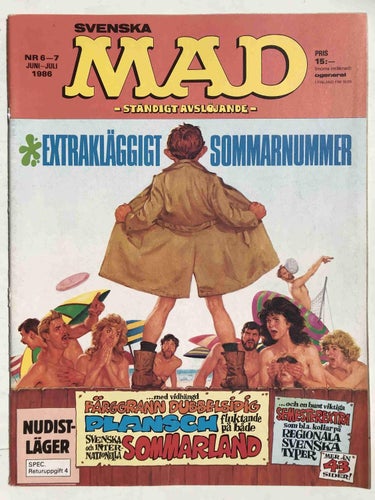 MAD - 1986:6-7 VF med plansch