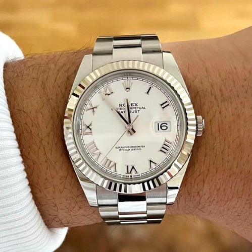 Rolex Datejust 41 "White Roman, UNWORN, Oyster, 126334" - 2025