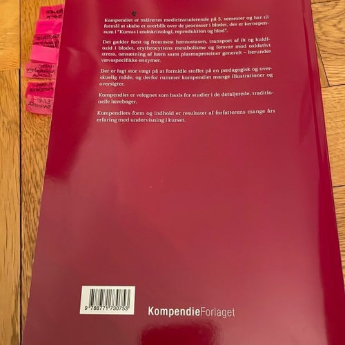 Kompendium Blodets biokemi av Inger Spangsberg Jensen