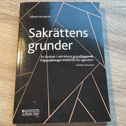 Sakrättens grunder av Göran Millqvist