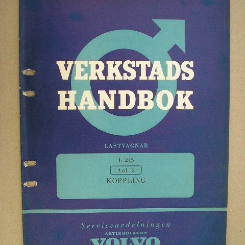 VOLVO Verkstadshandbok Lastbil L245 / L 245 / Rundnos Koppling