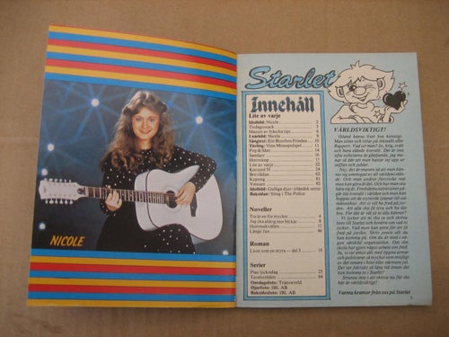 Starlet Nr:35-1982(Idolbild på Nicole, Sting i The Police)