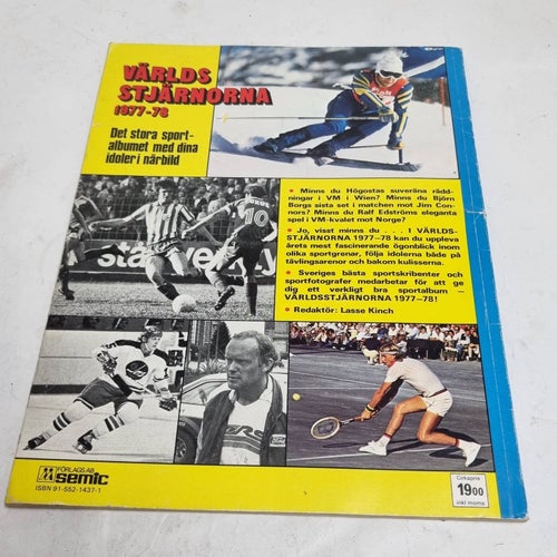 Världsstjärnorna 1977-1978 tidning sport