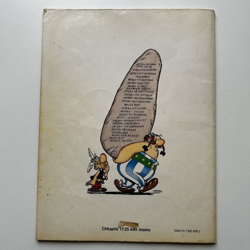 Asterix #9, nyutgåva, bra skick! VG
