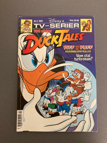 Duck Tales nr 2 1992 + Piff och puff Räddningspatrullen