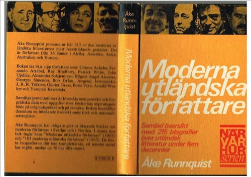 MODERNA UTLÄNDSKA FÖRFATTARE - Åke Runnquist (1971)