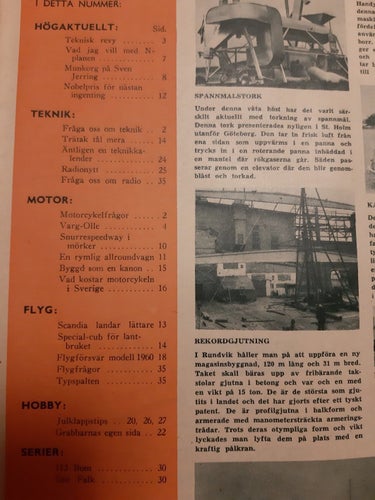 Teknikens Värld nr 23 1950: Fiat 1400, Royal Enfield Bullet, teknik, motor
