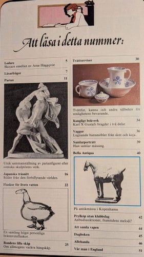 TIDNING: Nya Antik & Auktion, NR 5 Maj 1978. Allmogeskåp, Brännvinsflaskor m.m.