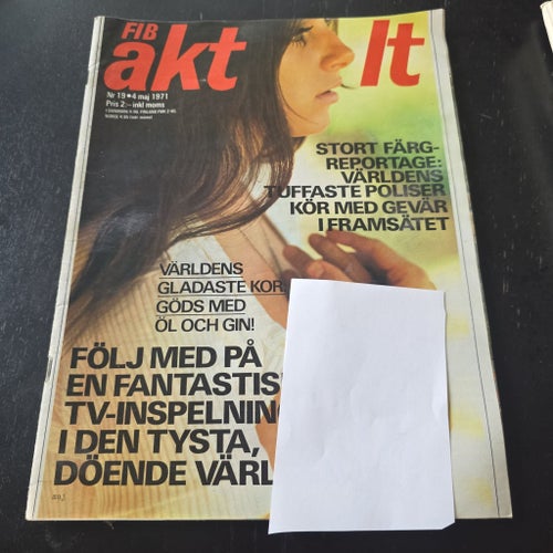 FIB aktuellt tidning från 1971