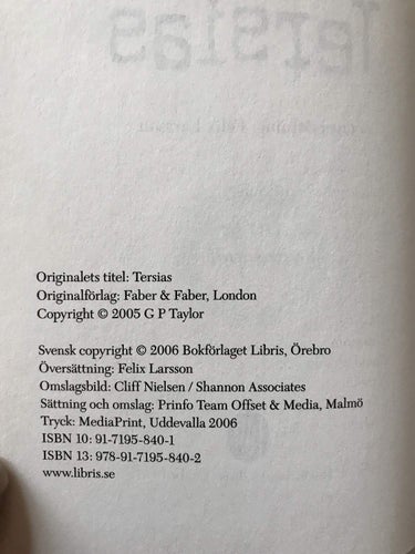 TERSIAS G P Taylor 2006