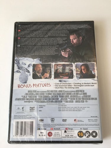 The Snowman (Michael Fassbender, 2017), DVD inplastad