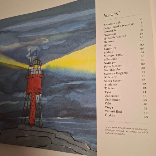 Ljusvägar : svenska fyrlandskap från då till nu (inb) fyr fyrar navigering hav