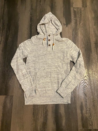 H&M grå hoodie, storlek S