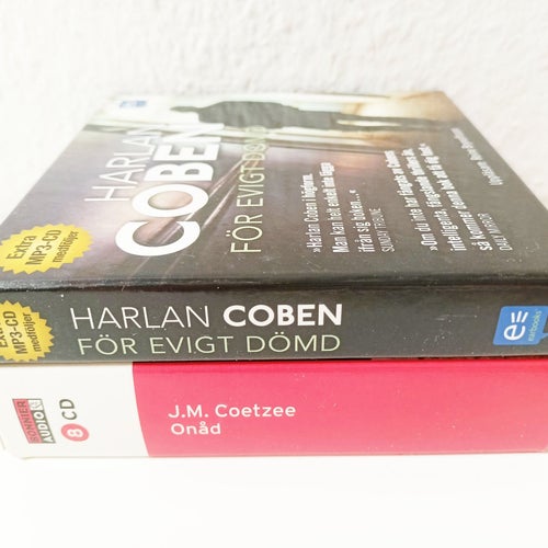 2st Ljudböcker Manliga Författare 17CD Coben Coetzee För Evigt Dömd mfl