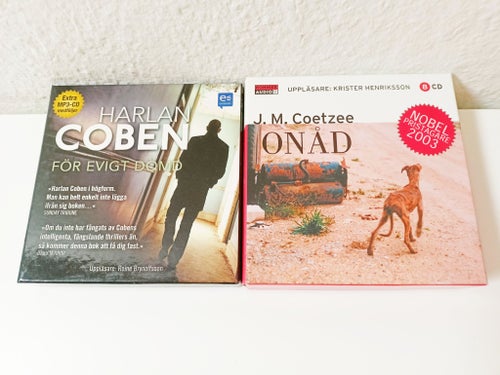 2st Ljudböcker Manliga Författare 17CD Coben Coetzee För Evigt Dömd mfl