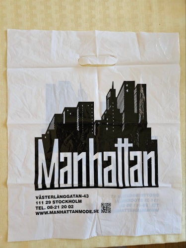 Nostalgisk Manhattan Plastpåse