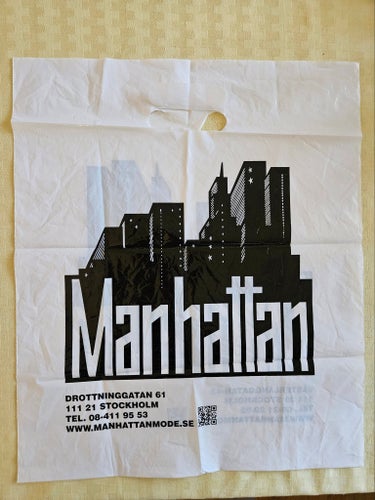 Nostalgisk Manhattan Plastpåse