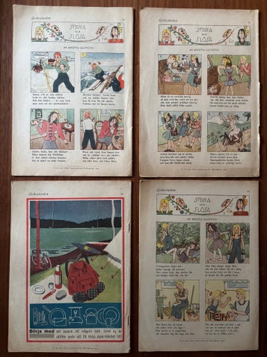 Lyckoslanten - Årgång 1940 -nummer 1, 2, 3 och 4 Upplaga A Sparbanken Lund