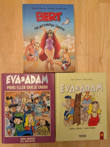 Bokpaket: Bert och skrynkliga tanten, Eva & Adam