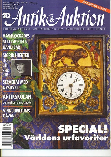 Antik & Auktion 3/1995 - Schwarzwaldur, Sigrid Hjertén m m