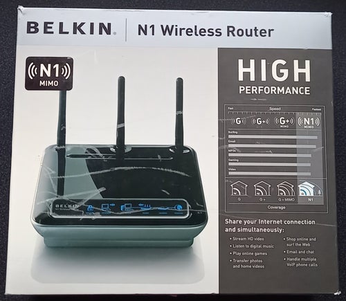 Belkin N1 Wireless Router med USB-adaptrar