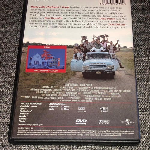 Bästa Lilla Horhuset i Texas (1982) Burt Reynolds / Dolly Parton / Musik Komedi