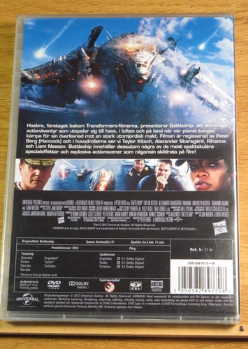 Battleship Taylor Kitsch Ny & Inplastad!