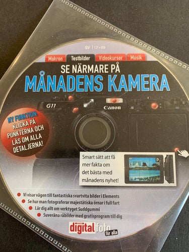 DVD med Foto-kurser och tips (bifogades Digital Foto nr 17, 2009)