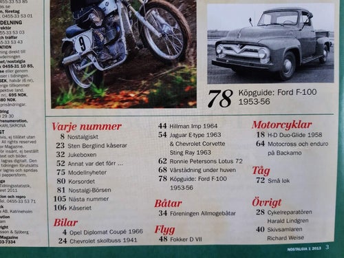 Nostalgia 1 2013: Jaguar E-Type + Corvette 1963, H-D 1958, Opel Diplomat Coupé