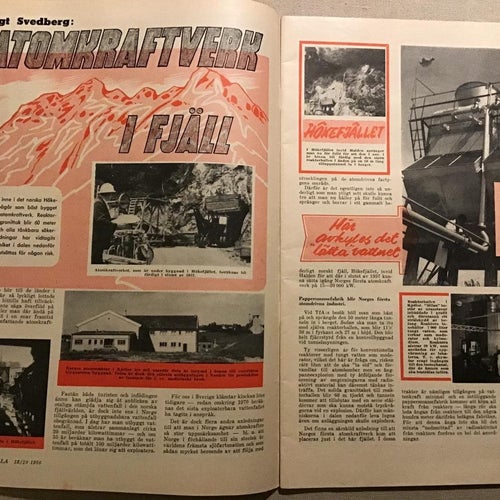 TEKNIK FÖR ALLA NR 21 1956 ATOMKRAFTVERK HÖKEFJÄLLET I NORGE,VOLVO,MERCEDES 180