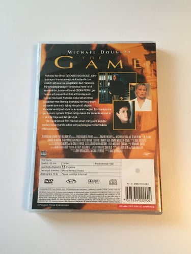 The game (1997 av David Fincher). Beg. DVD