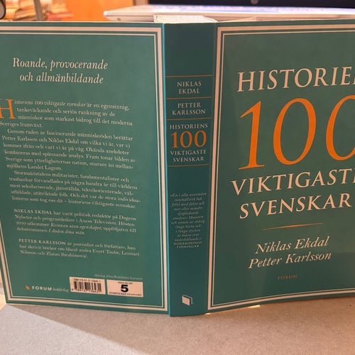 Historiens 100 viktigaste svenskar av Niklas Ekdal, Petter Karlsson, Very Fine+