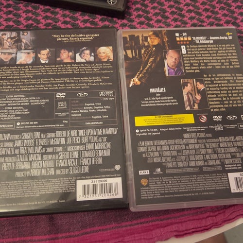 Maffia DVD-filmer: Once Upon a Time in America och The Departed