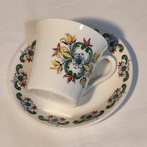 Figgjo Valle Norway kopp och fat, design Rolf Frøyland, vintage