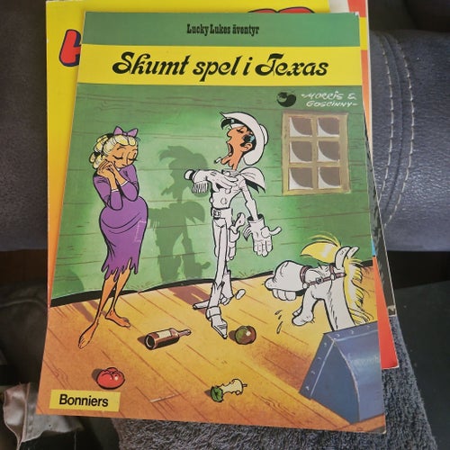 Skumt spel i Texas av Morris & Goscinny, 1973