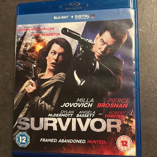 Survivor Blu-ray med Milla Jovovich och Pierce Brosnan