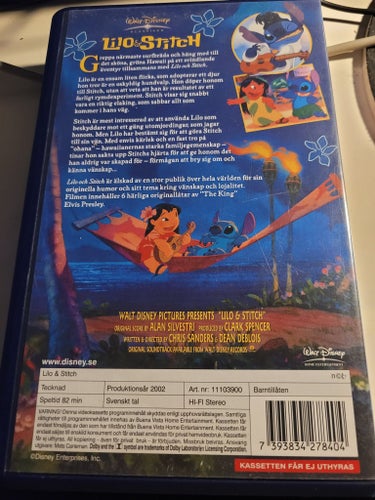 Vhs film Lilo o stitch