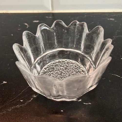 2 st Glasskål/ ljushållare Isblomma Edenfalk Skruf