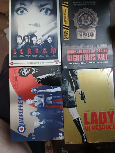 DVD-filmer - Skräck, Thriller, Action, Drama alla tin box edition