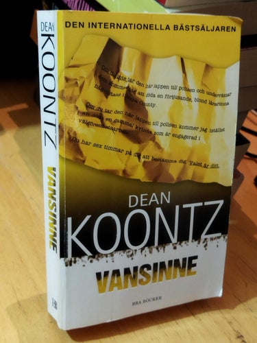 Vansinne - Dean Koontz. bok, pocket. Fine