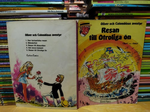 Oliver och Colombinas äventyr 5 Resan till otroliga ön 1980 första upplagan