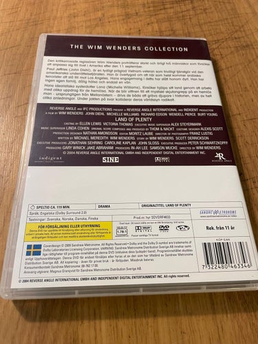 Land of Plenty - Wim Wenders - DVD
