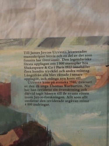 Odysseus av James Joyce, Bonnier Alba