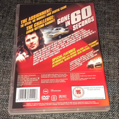 Gone in 60 Seconds - Original Classic (1974) Car Cars Crash Chase Mustang 70-tal