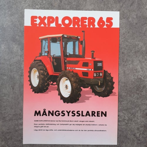 Broschyr SAME Traktor EXPLORER 65
