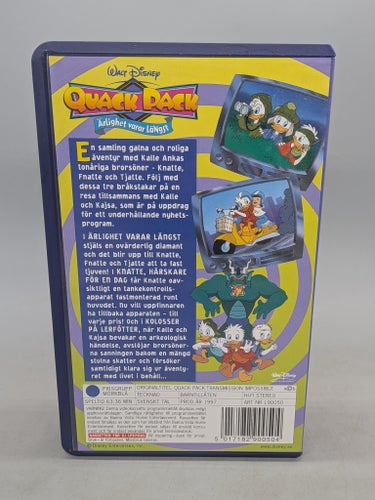 Disney Quack Pack - Ärlighet varar längst - Svenskt tal - VHS