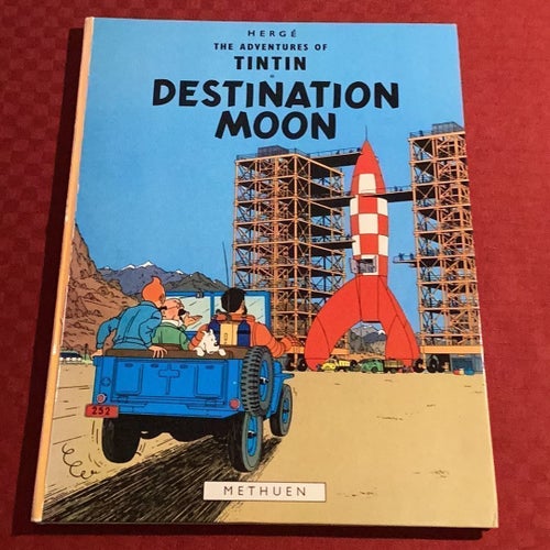 The adventures of Tintin - Destination Moon - Hergé - Engelsk text - Inbunden