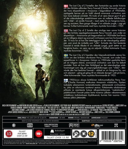 The Lost City Of Z (Blu-ray)