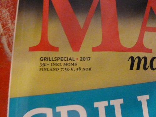 MAT MAGASINET, GRILLSPECIAL - 2017, TIDNING